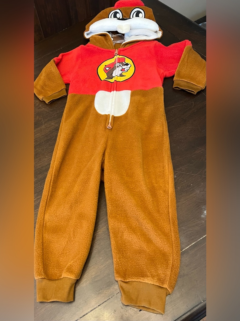 Kids Buc-ee’s Beaver onesie suit